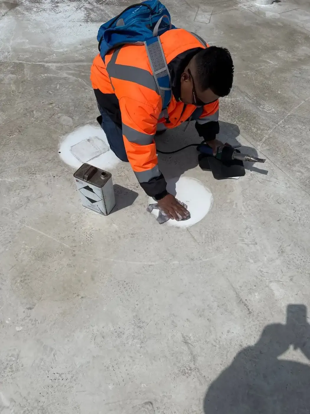 Commercial roof inspection documented in Ellettsville